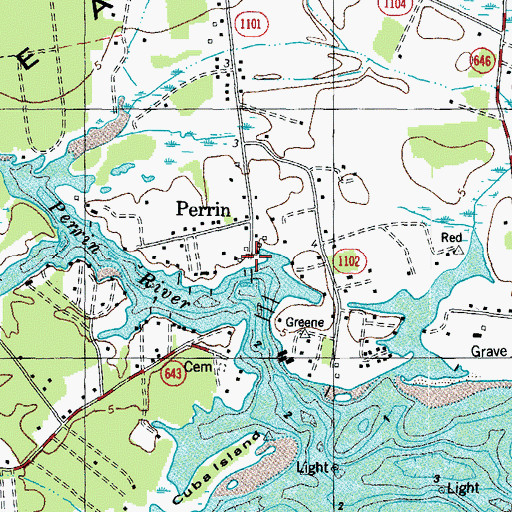 Topographic Map of Cooks Landing Boat Ramp, VA