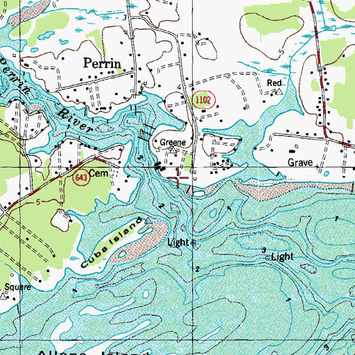 Topographic Map of King Boat Ramp, VA
