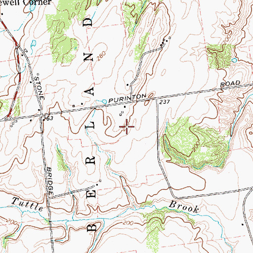 Topographic Map of Purintondale Farm, NY