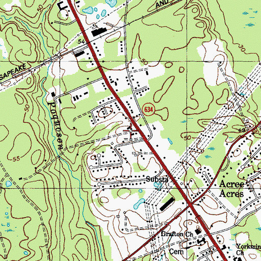 Topographic Map of Sulik Mobile Home Court, VA