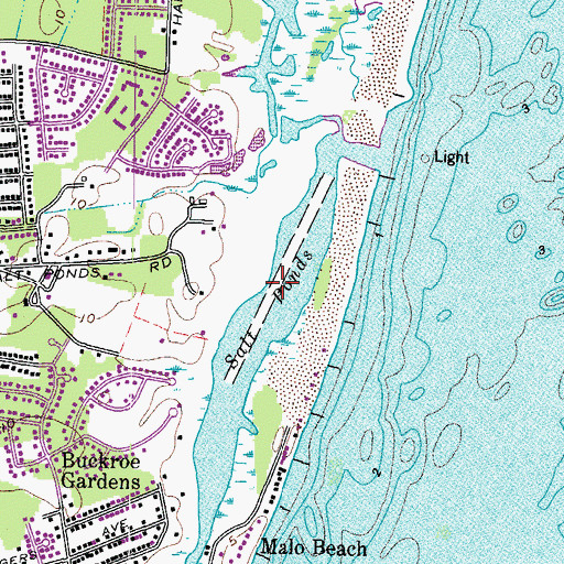 Topographic Map of Southall Landings Marina, VA