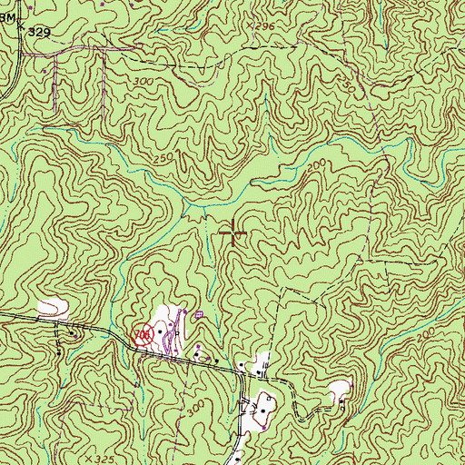 Topographic Map of Old Hickory Golf Club, VA
