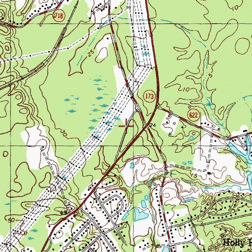 Topographic Map of York County Operations Center, VA