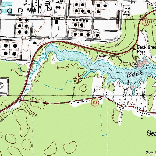 Topographic Map of Western Refining Yorktown Incorporated Wastewater Treatment Facility, VA