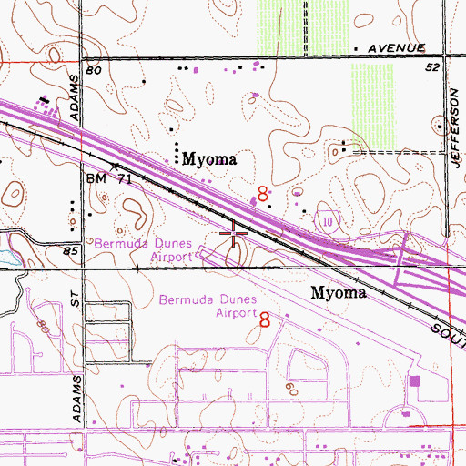 Topographic Map of Myoma (historical), CA