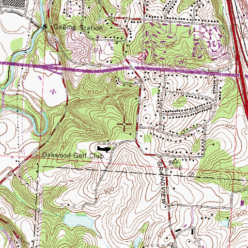 Topographic Map of Spofford Elementary School, MO