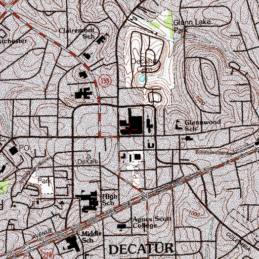 Topographic Map of Genesis Art Center, GA