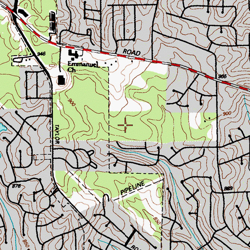 Topographic Map of Callaway Elementary School, GA