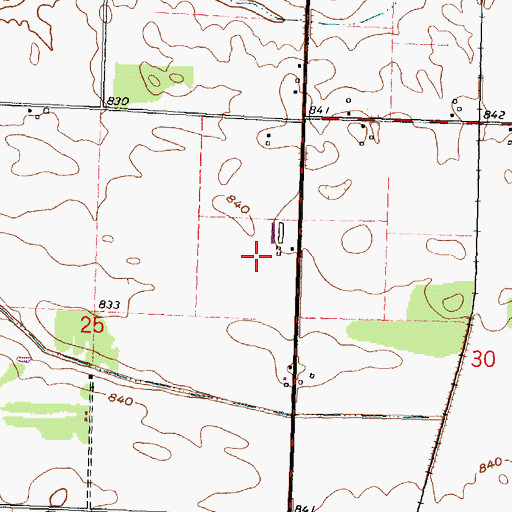 Topographic Map of Brinkman Turkey Farms, OH