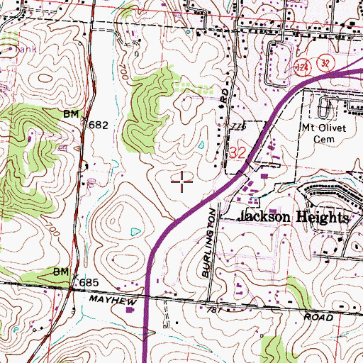 Topographic Map of Holzer Medical Center - Jackson, OH