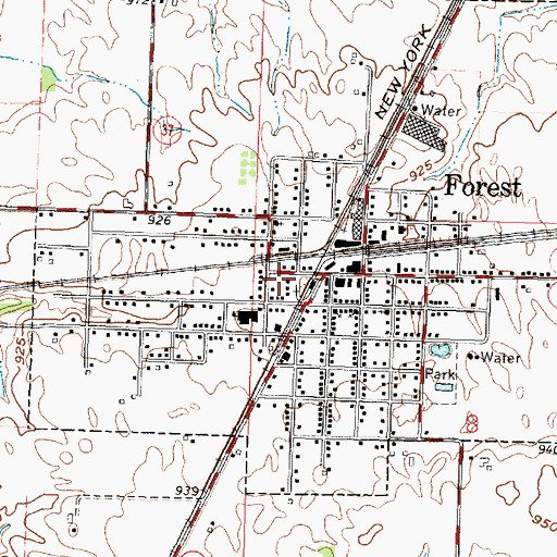Topographic Map of Forest Fire Department, OH
