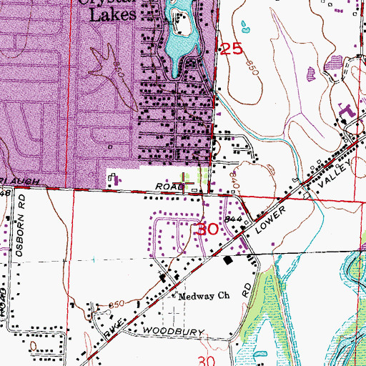 Topographic Map of Bethel Township Fire Department, OH