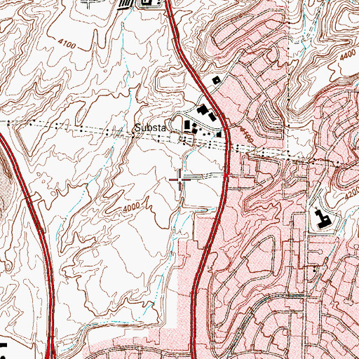 Topographic Map of El Paso Fire Department Station 31, TX