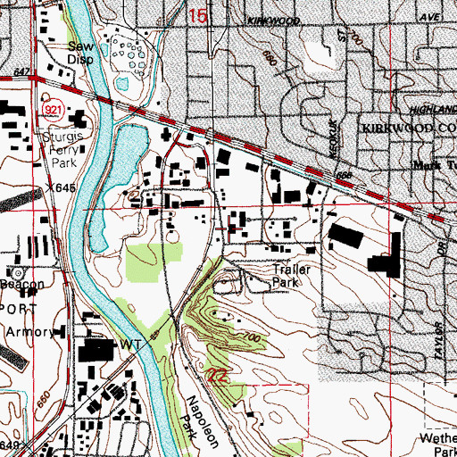 Topographic Map of Mid - Eastern Center for Chemical Abuse, IA