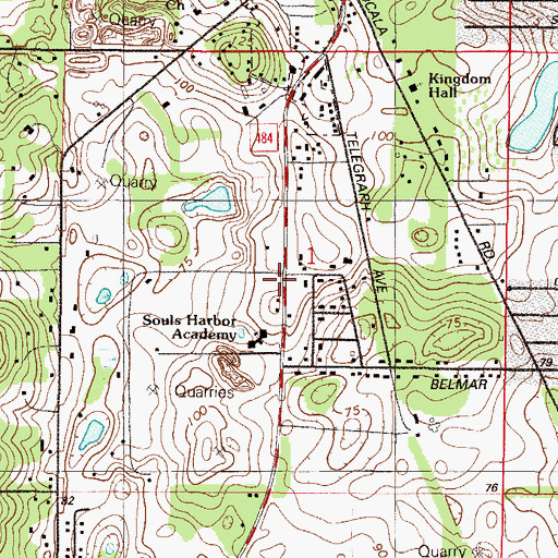 Topographic Map of Taylor College, FL