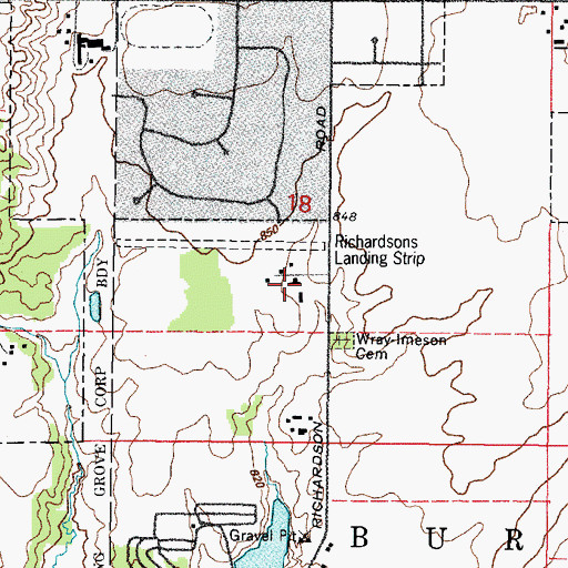 Topographic Map of Richardson Farm, IL
