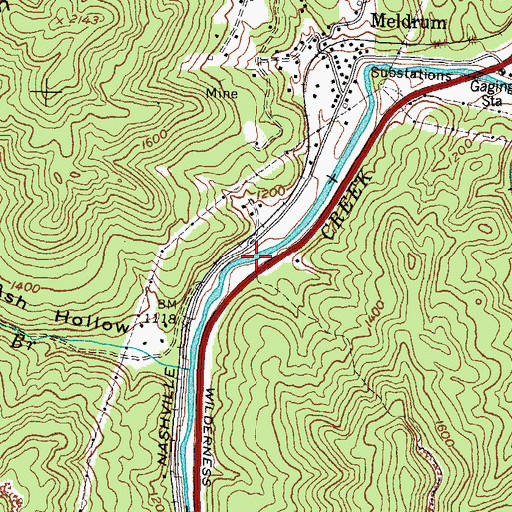Topographic Map of Besson Railroad Station (historical), KY