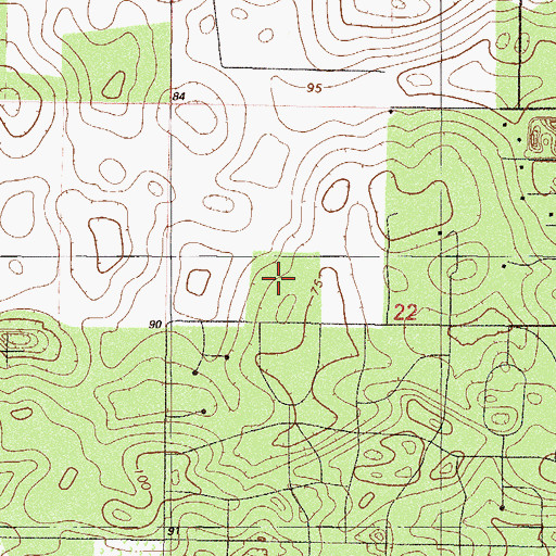 Topographic Map of LIberty Middle School, FL