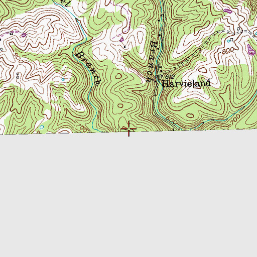 Topographic Map of Stoney Creek Hill, KY