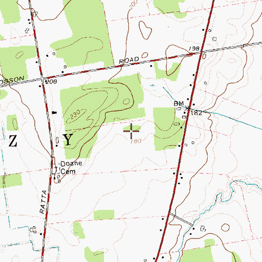 Topographic Map of Giroux's Poultry Farm, NY