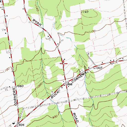 Topographic Map of Campbell's Greenhouse, NY