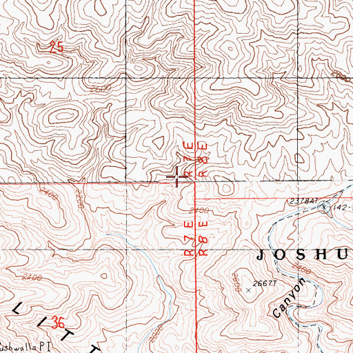 Topographic Map of Cabezon Indian Reservation, CA