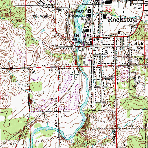Topographic Map of Pickett Park, MI