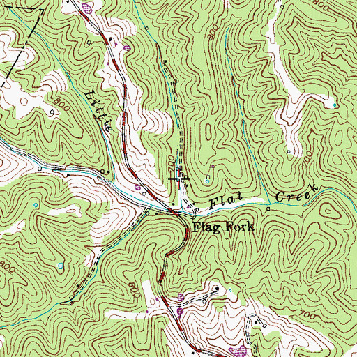 Topographic Map of Bailey Mill (historical), KY