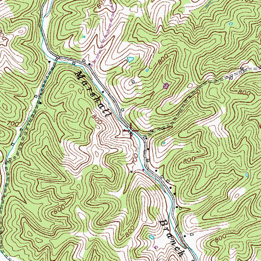 Topographic Map of Harp (historical), KY