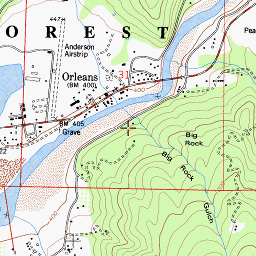 Topographic Map of Big Rock Gulch, CA