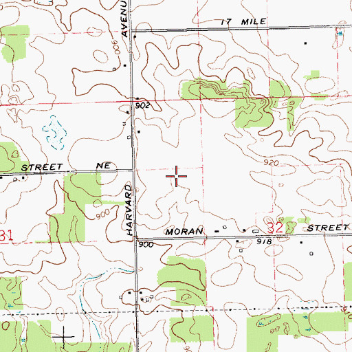 Topographic Map of Griswold Post Office (historical), MI