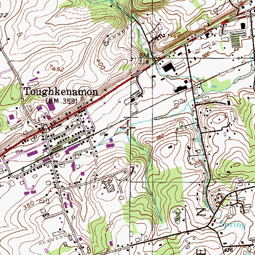 Topographic Map of Miller Run, PA