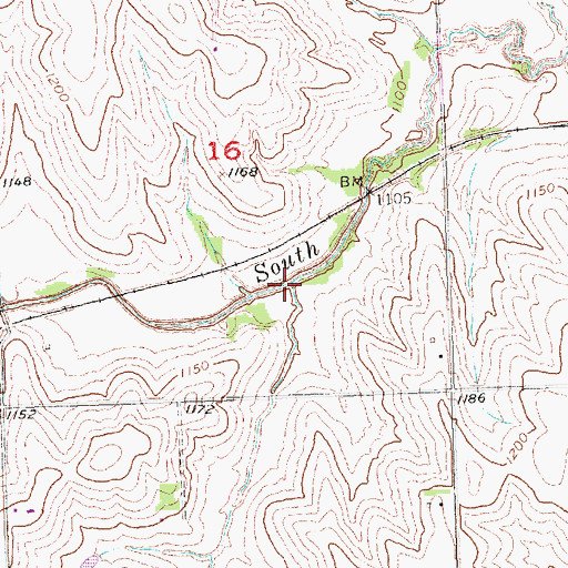 Topographic Map of Tiburon Creek, NE