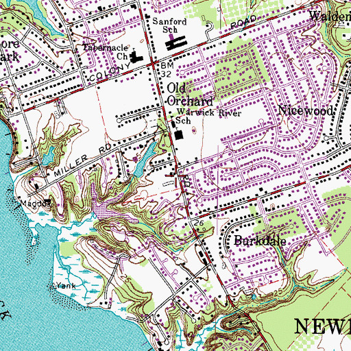 Topographic Map of Mennonite Colony, VA