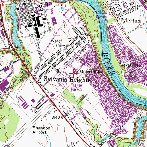 Topographic Map of River Heights, VA