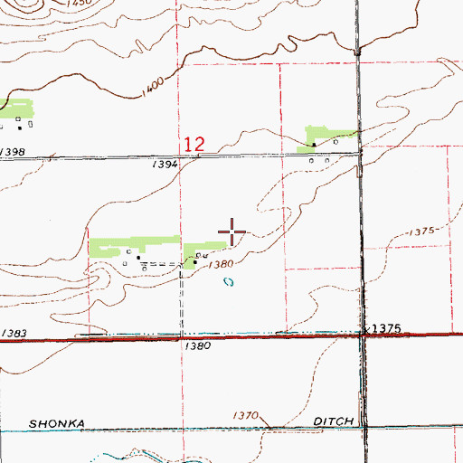 Topographic Map of Wessel Farms, NE
