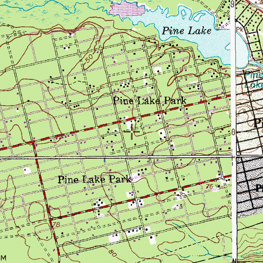 Topographic Map of Pine Lake Park Census Designated Place, NJ