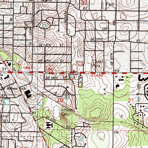 Topographic Map of Robert F Ritterhoff Park, FL