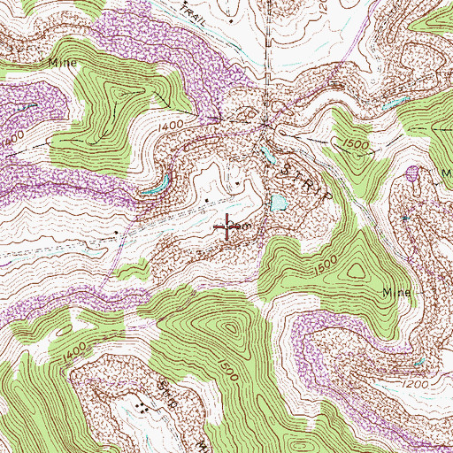 Topographic Map of Bean Cemetery, WV