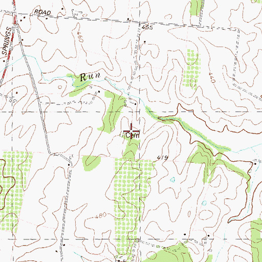 Topographic Map of Buckles-Reverend Black Cemetery, WV