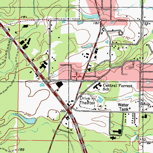 Topographic Map of Greater Mount Bethel Church, MS