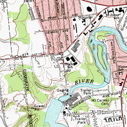 Topographic Map of Lutheran Church of the Redeemer, NY
