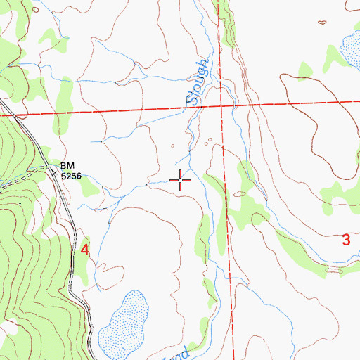 Topographic Map of Elevenmile Creek, CA