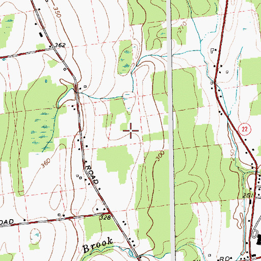 Topographic Map of Stony Acres Mobile Home Park, NY