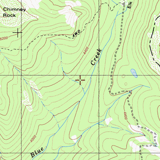 Topographic Map of Elk Valley, CA