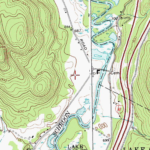 Topographic Map of Countryside Adult Home, NY