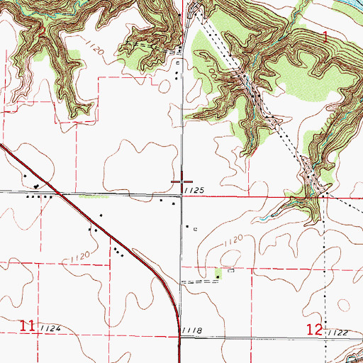 Topographic Map of Mineral City Speedway, IA