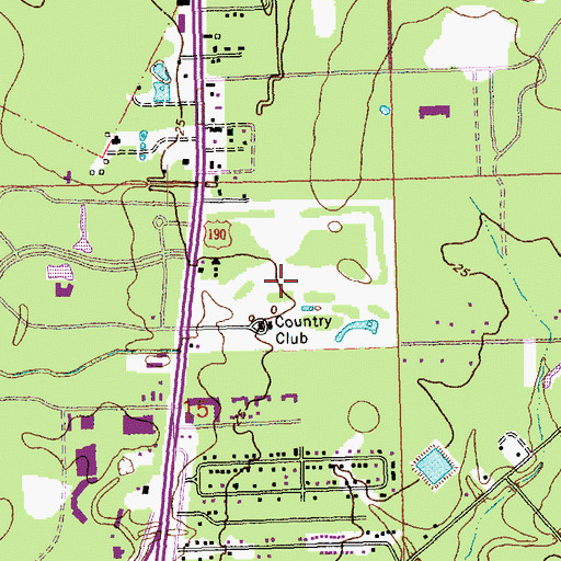 Topographic Map of Saint Tammany Oaks Shopping Center, LA
