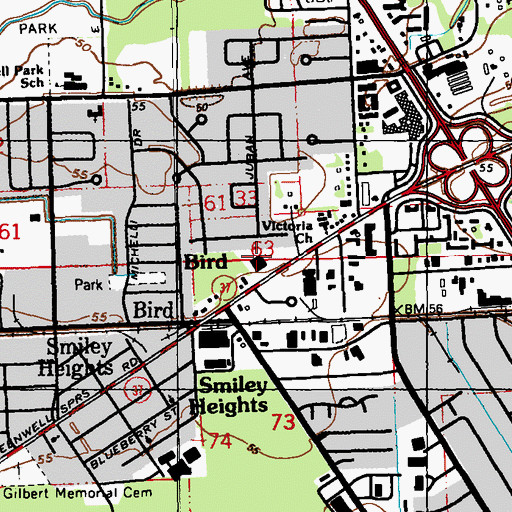 Topographic Map of Masons Academy Number 2, LA