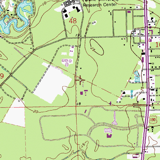 Topographic Map of Northlake Christian Preschool, LA